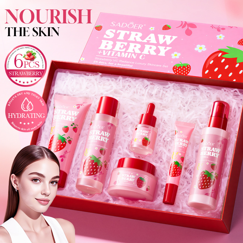 Luxury Skincare Sets - Strawberry VC Brightening Luxury Care 6-piece