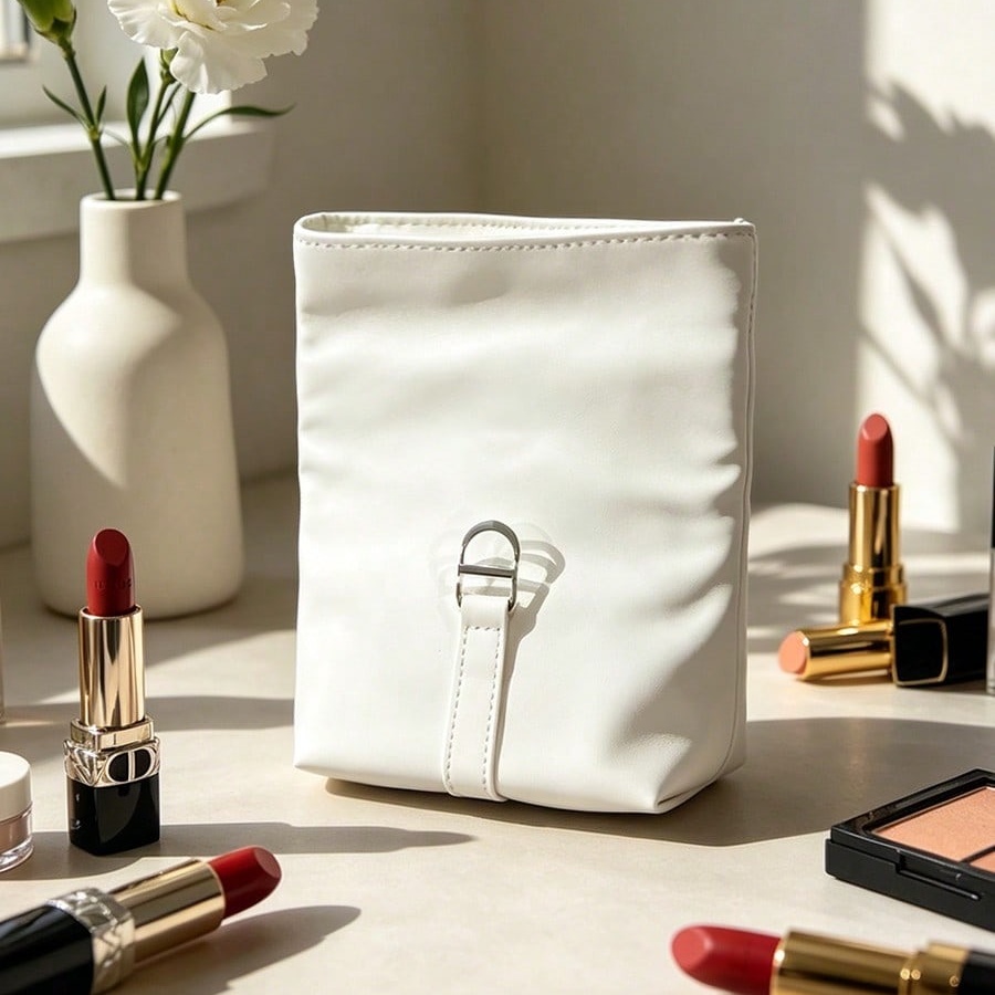 Dior’s Bag White Cosmetic Bag  - огляд і ціна Luxury Skincare Samples
