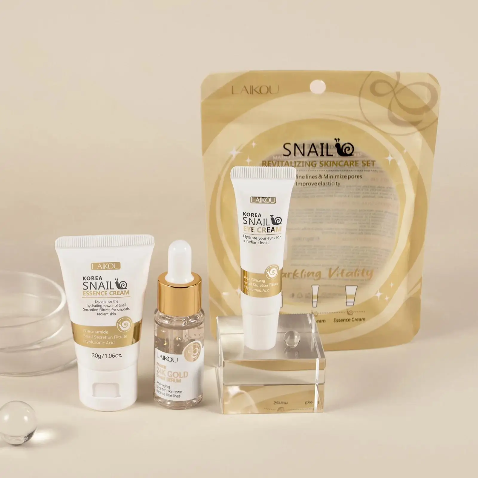 24K Gold Snail Repair Serum Ey - огляд і ціна Luxury Skincare Lines