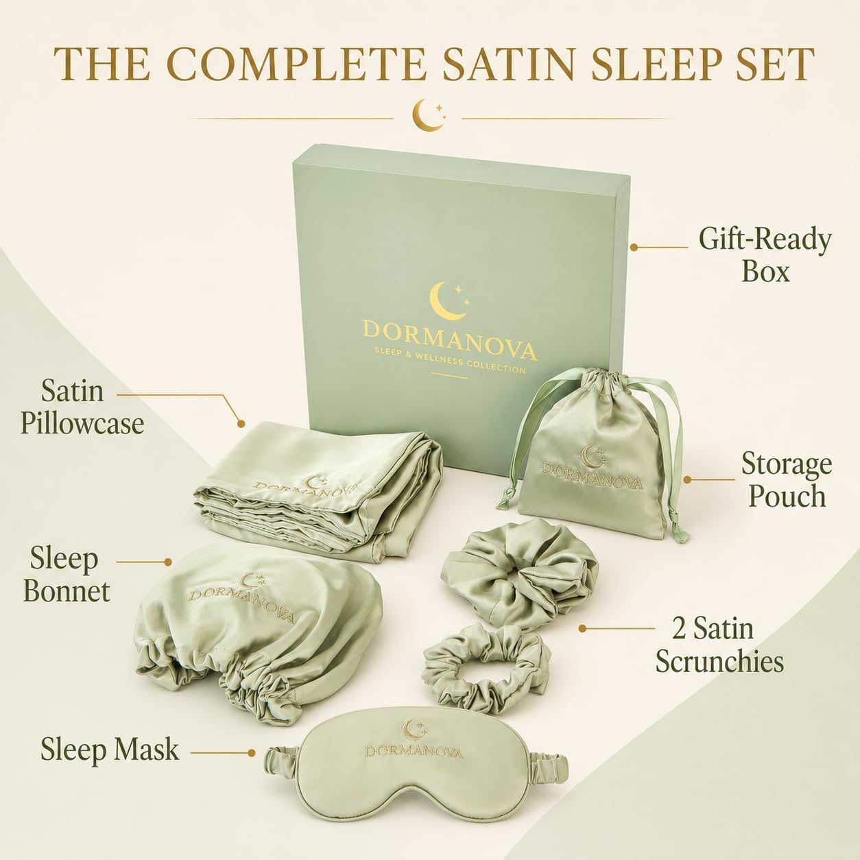 Luxury Satin Sleep Set – Satin - огляд і ціна Luxury Skincare Gift Box