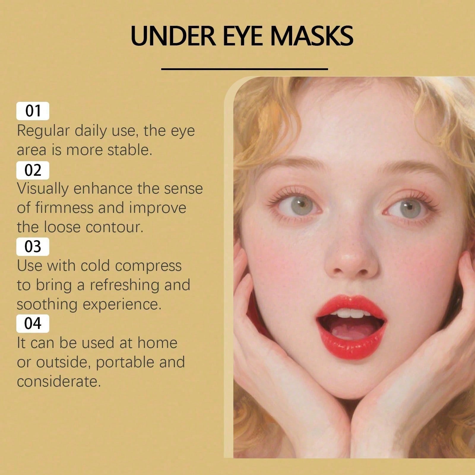 24K Gold Eye Mask, 60 Count Lu - огляд і ціна Luxury Skincare Lines